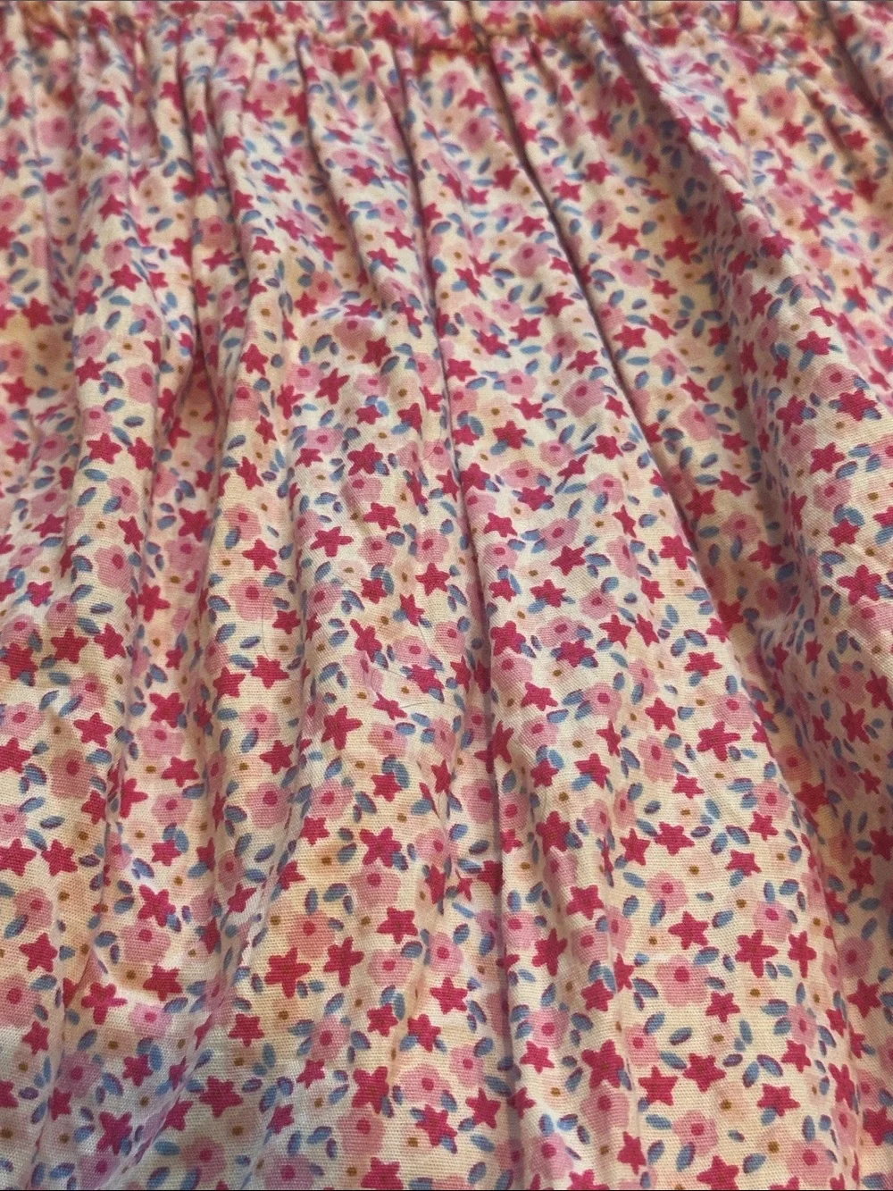 NWOT Girls' Pink Floral Ruffle Long-Sleeve Casual Dress